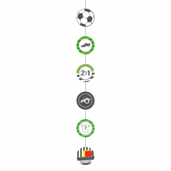 Fotbal zavesná dekorace 4 ks 1,3 m